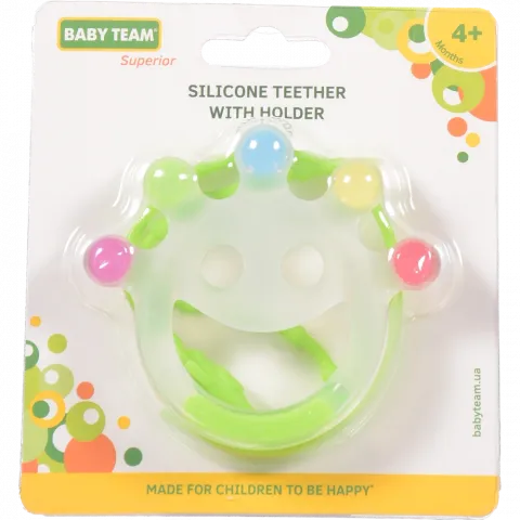Прорізувач Baby Team силікон. з тримачем 4095