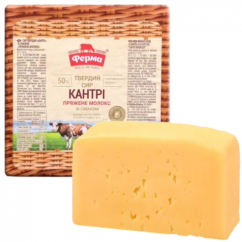 Сир Ферма Кантрі зі смак. пряж. мол. ваг.