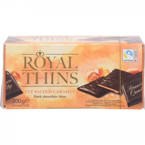 Цукерки Royal Thins 200 г Карамель/Морська сіль (Німеччина)