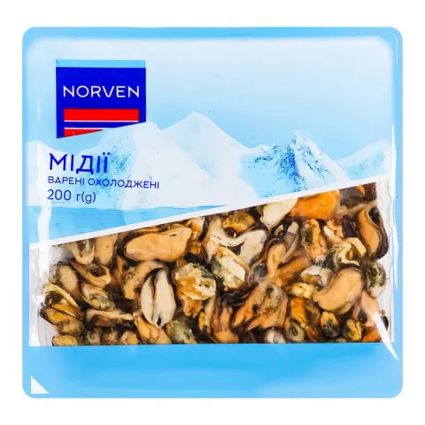 Мідії Norven 200 г вар. охол.