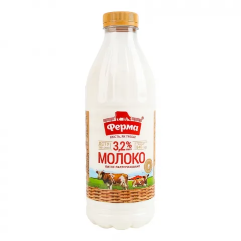 Молоко Ферма 3,2 840 г бут.