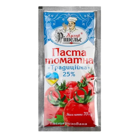 Томат паста Кухар Рішельє 70 г Традиційна