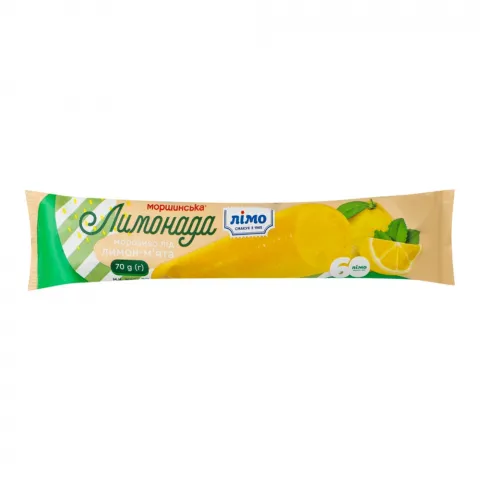 Морозиво Лімо and  Моршинська 70 г лід Лимонада