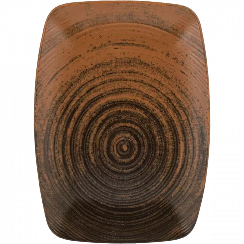 Блюдо Porland Lykke Brown прямокутне 27х20 см