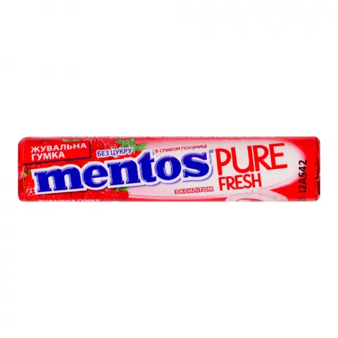 Жув. гумка Ментос Pure fresh 15,75 г Полуниця