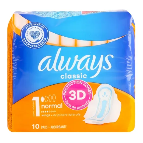 Прокладки Always 10 шт. Классік Нормал Single