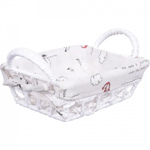 Коробка меблева з тканиною i ручками 22х17х7 арт. 34395-3 Marine И611