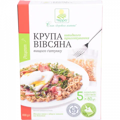 Крупа Терра Вівсяна 5х80 г