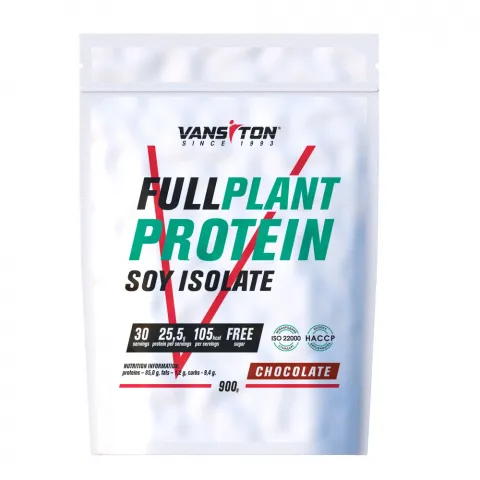 Протеїн Vansiton Plant 900 г Соєвий ізолят Шоколад