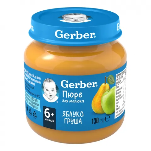 Пюре Gerber 130 г яблуко, груша